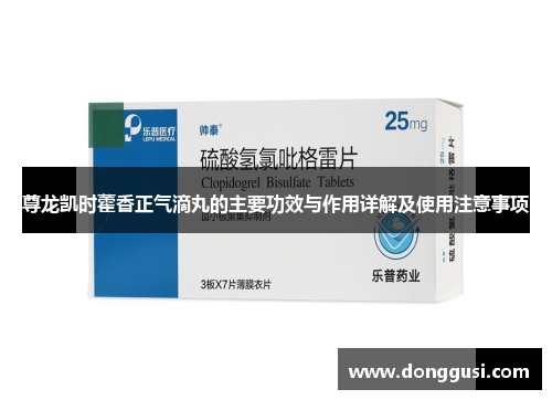 尊龙凯时藿香正气滴丸的主要功效与作用详解及使用注意事项